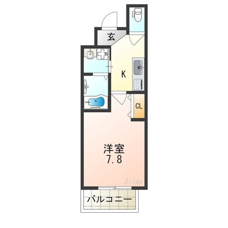 若江岩田駅 徒歩5分 3階の物件間取画像